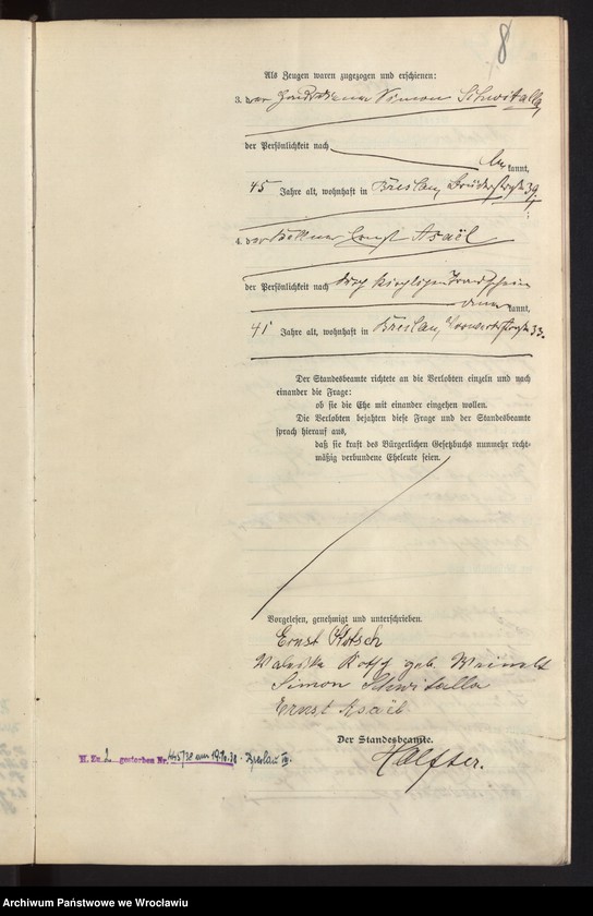 image.from.unit.number "Heiraths-Haupt-Register Breslau II 1907 Band 5"
