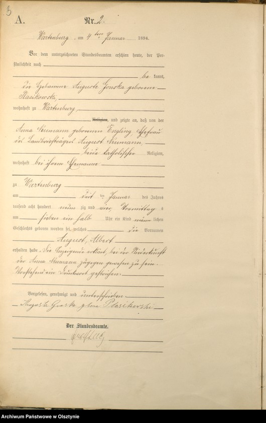 image.from.unit.number "Geburts-Haupt-Register Nr 1 - 218"