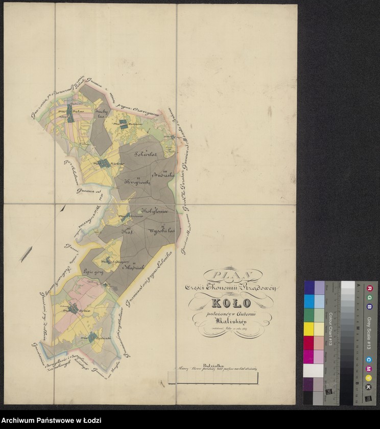 Obraz 1 z jednostki "Plan części Ekonomii Rządowey Koło ... przed urządzeniem"