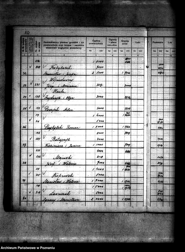 Obraz 14 z jednostki "Rejestr pomiarowy gruntów przymusowej parcelacji majątku Ląd powiatu konińskiego"