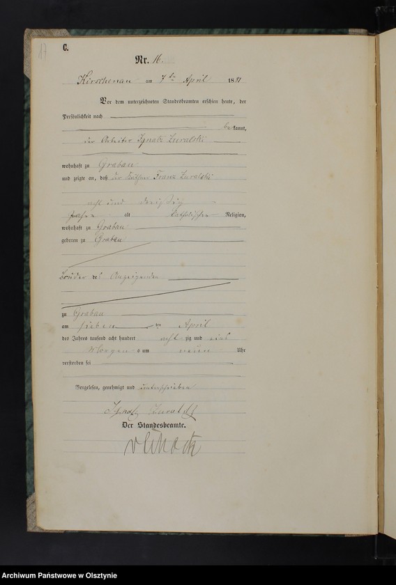 image.from.unit.number "Sterbe-Haupt-Register Nr 1 - 38,1 - 51,1 - 45,1 - 64,1 - 75,1 - 49 i 1 - 46"