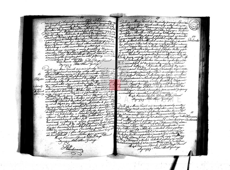 image.from.unit.number "Duplikat Urodzonych, Zaślubionych i Zmarłych Parafii Przerośl za rok 1866"