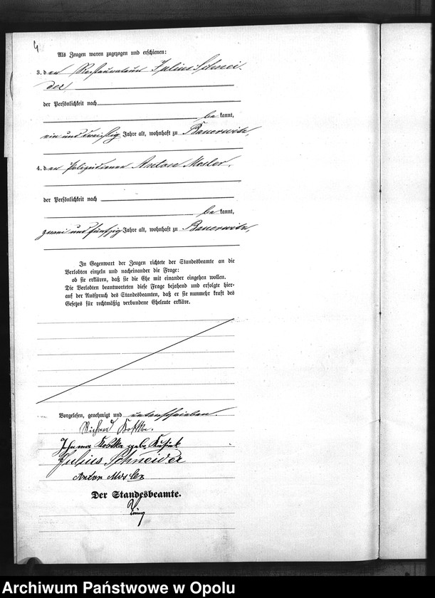 Obraz 7 z jednostki "Urząd Stanu Cywilnego w Baborowie. Ksiega małżeństw miejscowa rok 1883"