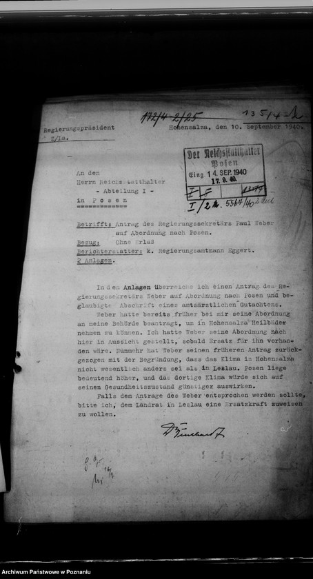 Obraz 5 z jednostki "Abordnung und Versetzung der Beamten"