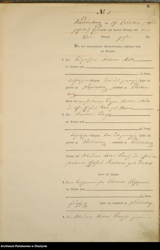 image.from.unit.number "Haupt-Heirats-Register Nr 1 - 13"