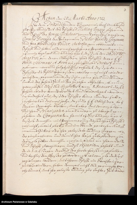 image.from.unit.number "Actum coram Officio […] Nathanaelis Godfredi Ferber Praeconsulis ac Praesidis [14.III.1753-18.III.1754] Nathanaelis Godofredi Ferber nec non Fisci Administratoris [5.VII.1753-6.XI.1753] /indeks/"
