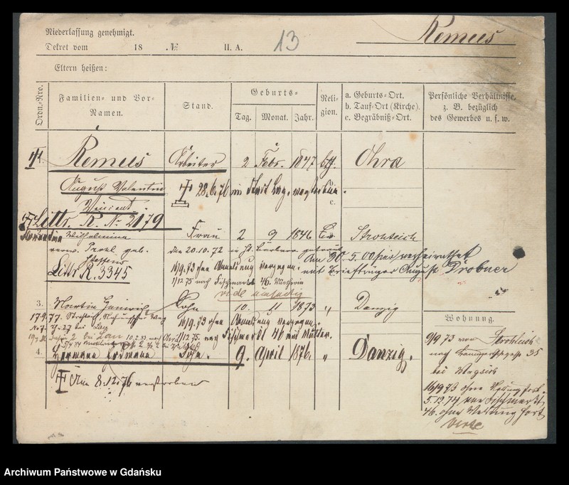 image.from.unit.number "Karty meldunkowe: Remus - Renk"