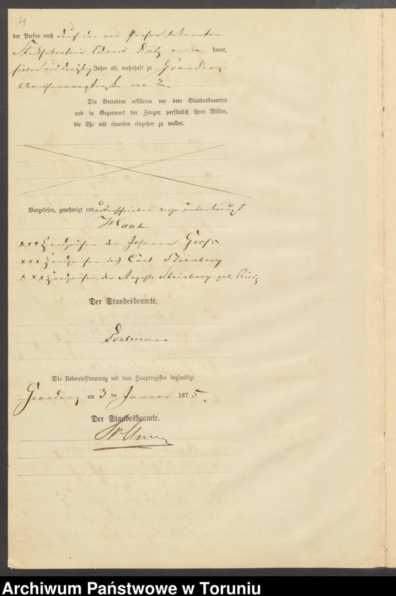image.from.unit "Heiraths-Neben -Register Graudenz für das Jahr 1875"