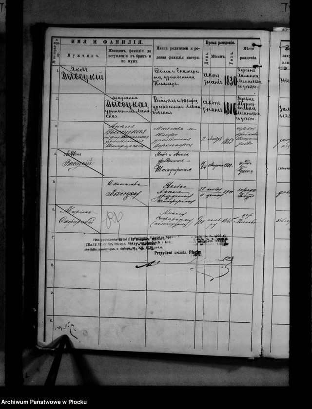 image.from.unit.number "[Księga zamknięta ludności stałej miasta Płocka - ul. Bielska nr 14]"