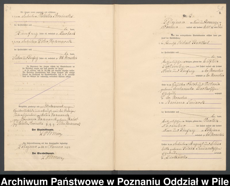 Obraz 5 z jednostki "Księga małżeństw"