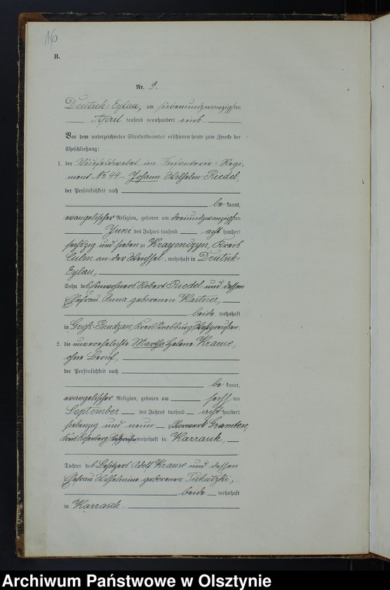 image.from.unit.number "Heiraths-Neben-Register Nr 1 - 37"