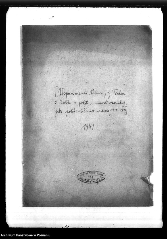 image.from.unit.number "Wspomnienia Niemca J. G. Fischera von Drauenegg z Vailska z pobytu z niewoli radzieckiej jako polski żołnierz w okresie 1939 - 1941"