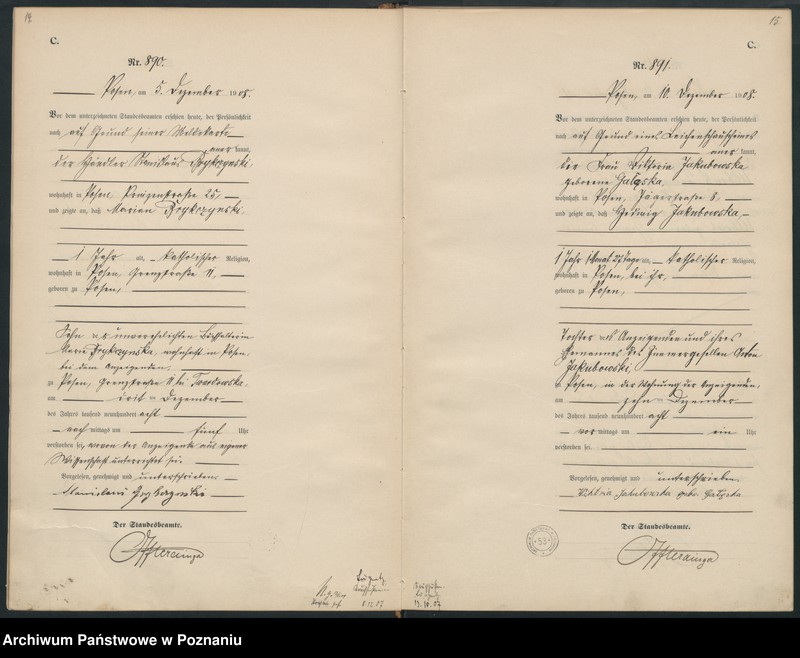 Obraz 10 z jednostki "Księga miejscowa zgonów tom III [Rejestr główny zgonów]"