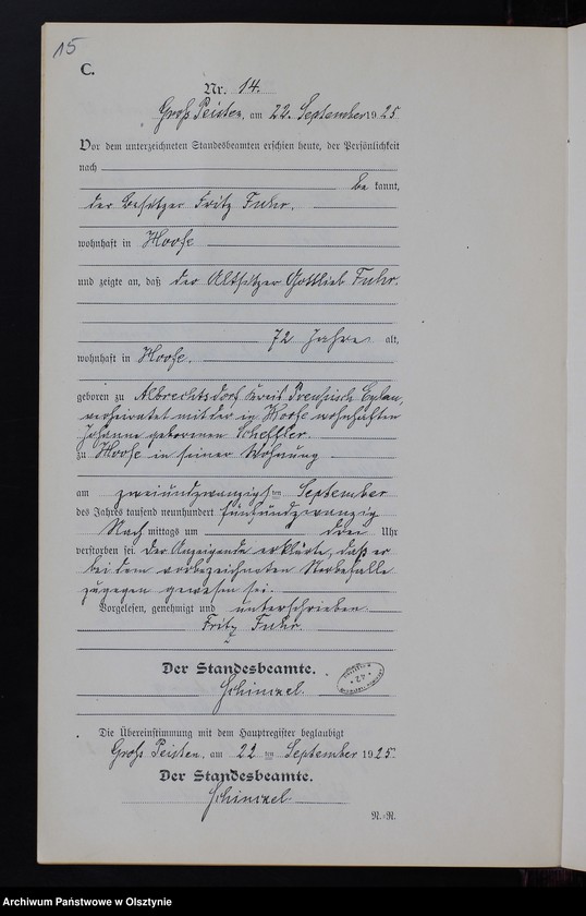 image.from.unit.number "Sterbe-Neben-Register Nr 1 - 21 [ Księga zgonów - wtóropis ]"