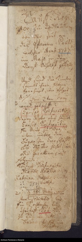 image.from.unit "Taufregister der Kirche zu Jodlauken"