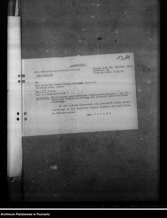 Obraz 17 z jednostki "Wiedererrichtung von ehemaligen baltischen Familienstiftungen"