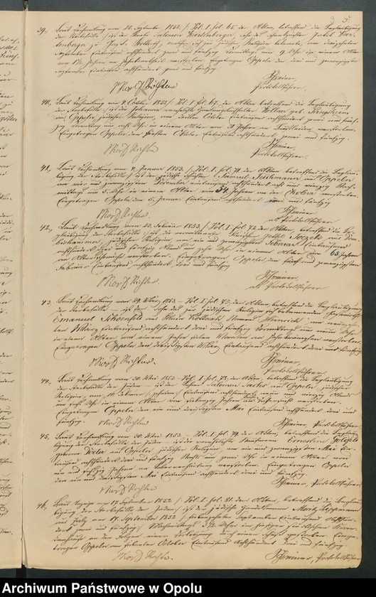 Obraz 11 z jednostki "Register über die Sterbefälle unter der Juden und deren bürgerliche Beglaubigung nach dem Gesetze vom 23-ten Juli 1847"