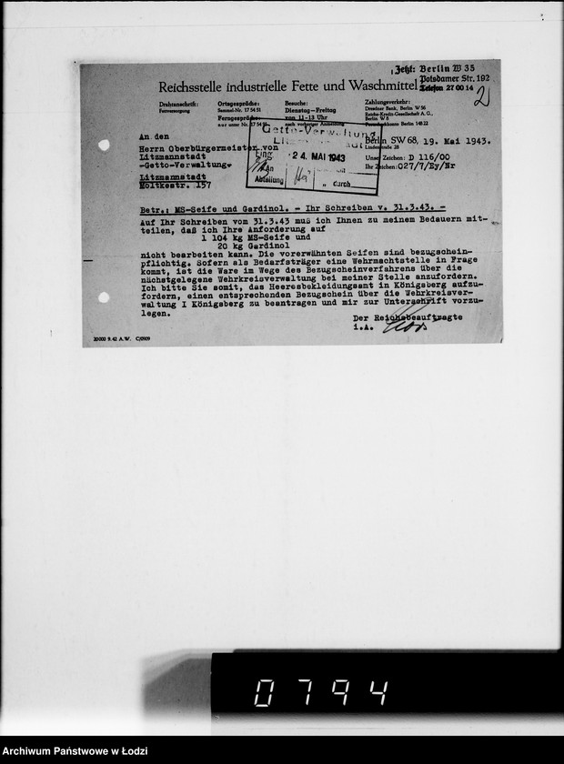 Obraz 7 z jednostki "Medikamente für das Getto"