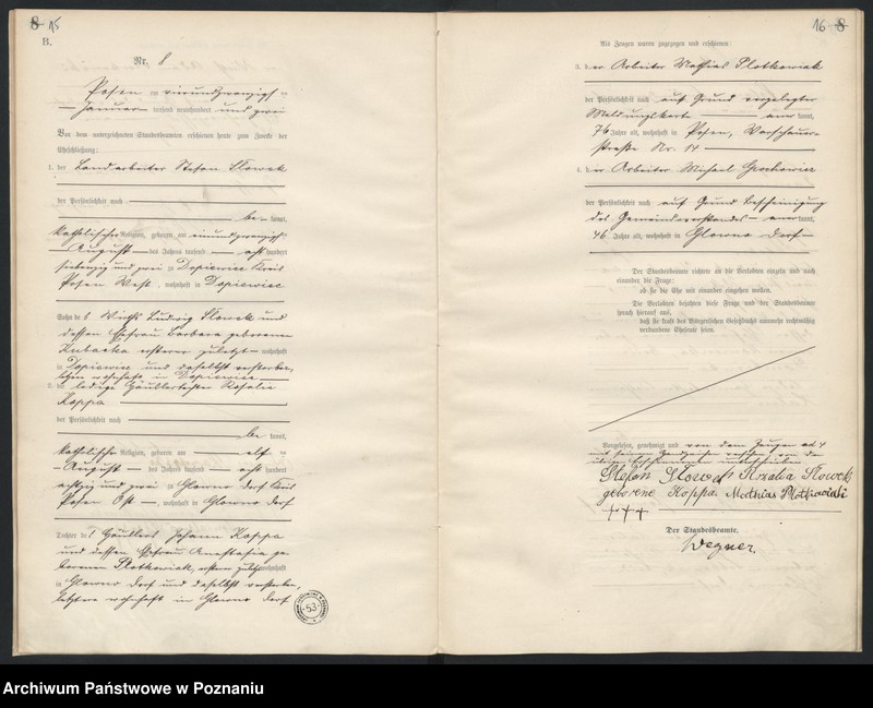 Obraz 10 z jednostki "[Księga małżeństw]"