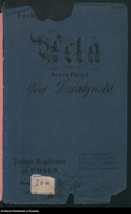 Obraz 2 z jednostki "A. betr. die Gräfliche Familie Działyński, besonders die Grafen Titus und Johann"