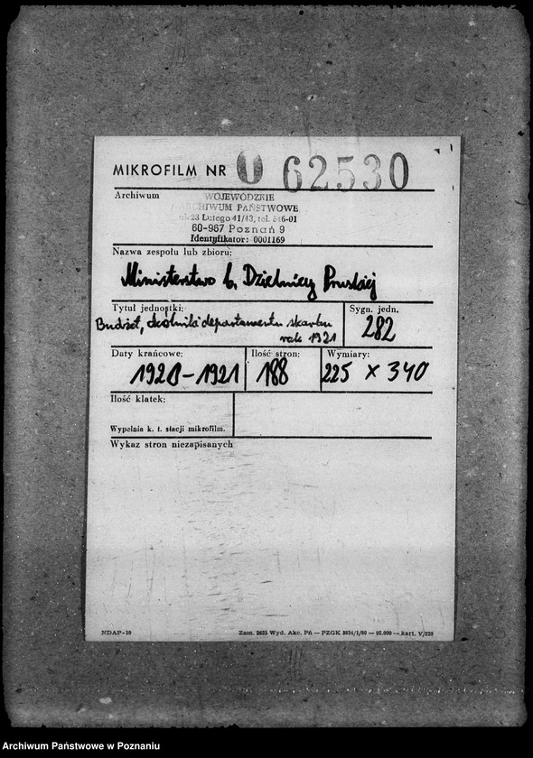 Obraz 2 z jednostki "Budżet, okólniki departamentu skarbu, rok 1921"