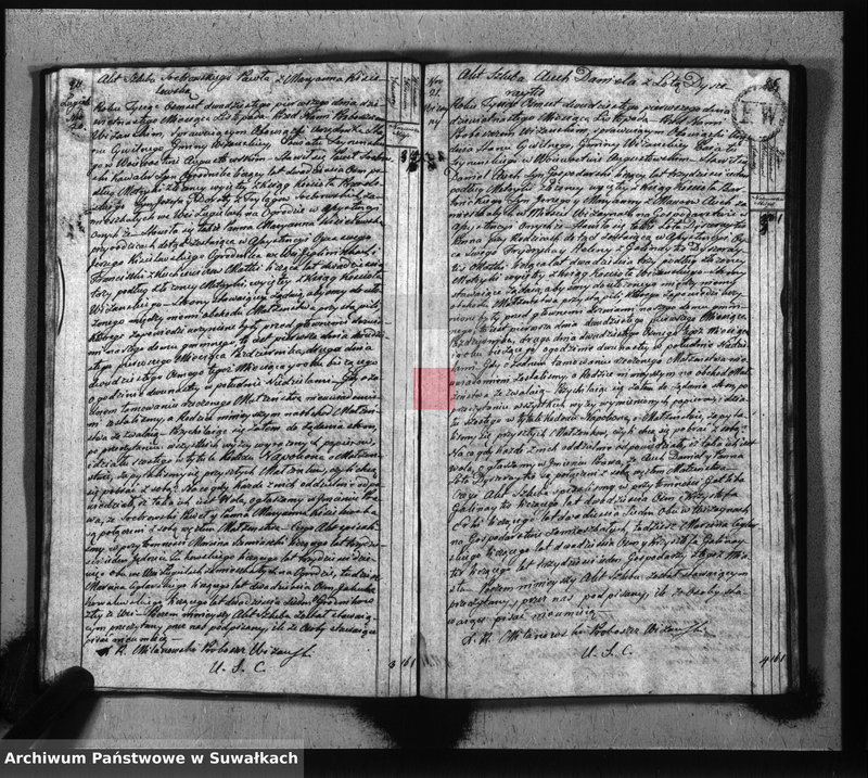 image.from.unit.number "Akta zaślubionych gminy wiżańskiey obwodu seyneńskiego, w województwie augustowskim od dnia 1-go stycznia do dnia ostatniego grudnia 1821 roku"