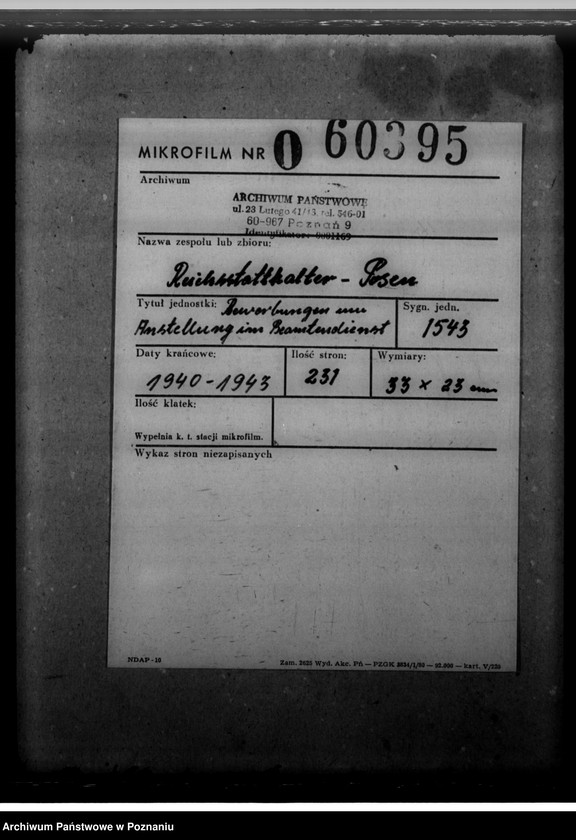 Obraz 2 z jednostki "Bewerbungen um Anstellung im Beamtendienst"