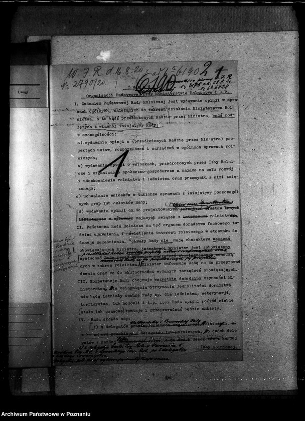 Obraz 6 z jednostki "Sprawy szczegółowo-administracyjne Państwowa Rada Rolnicza"