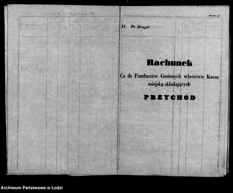 Obraz 8 z jednostki "Rachunek kasy ekonomicznej m. Łodzi na rok 1851"