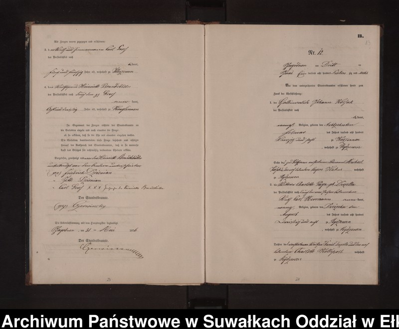 image.from.unit.number "Heiraths-Neben-Register des Preussischen Standes-Amtes Rydzewen Kreis Loetzen"