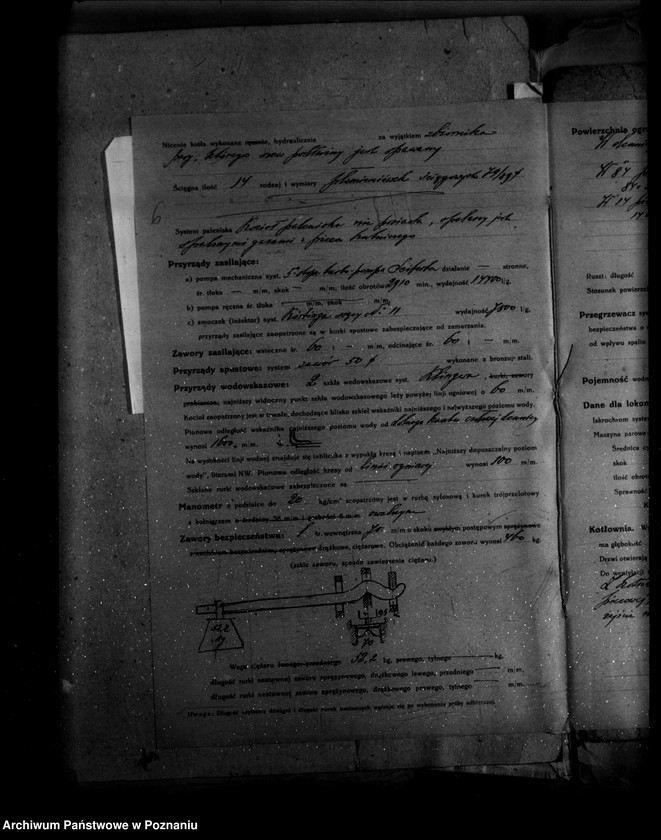 Obraz 11 z jednostki ""Huta miedzi" Towarzystwo Akcyjne Rudnicze powiat poznański nr porządkowy kotła 128"