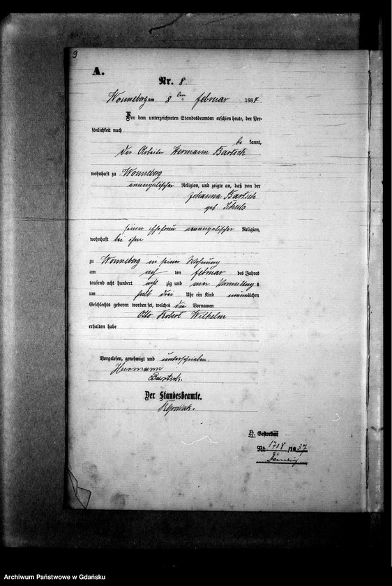 image.from.team "Urząd Stanu Cywilnego w Ujeścisku, obecnie część Gdańska"