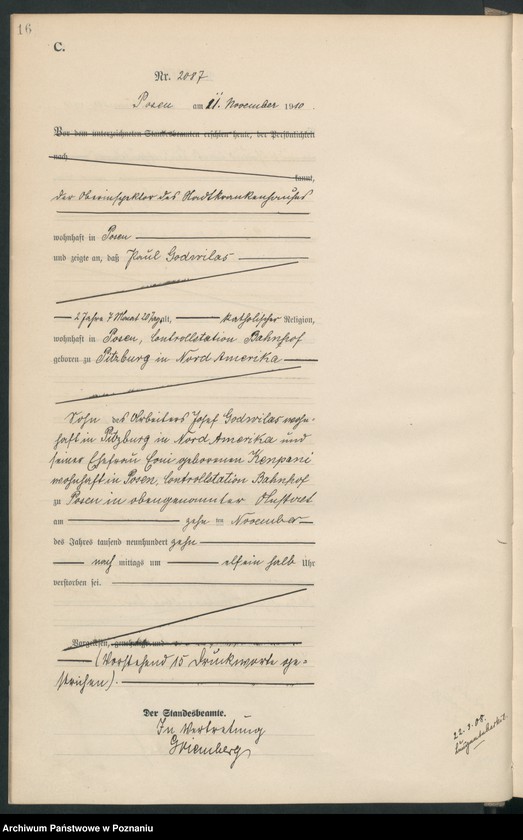 Obraz 17 z jednostki "Księga miejscowa zgonów tom V [Rejestr główny zgonów]"