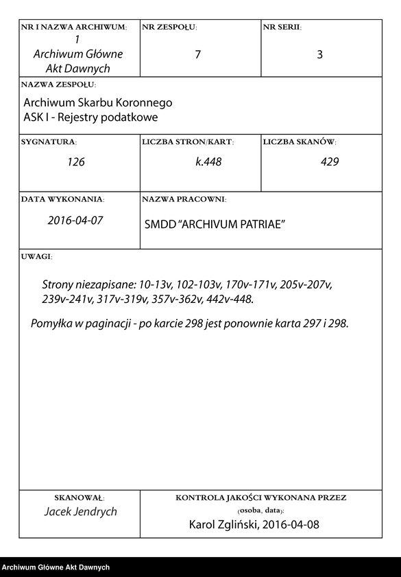 image.from.unit.number "Regestr poborowy woj. krakowskiego na Rok Pański 1588."