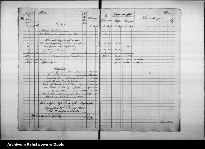 Obraz 17 z jednostki "Acta betreffend die Revision der Rechnungen der Domherr Franz Paulschen Schulstiftung und Ertheilung der Decharge für den Rendanten pro 1858 - 1862"