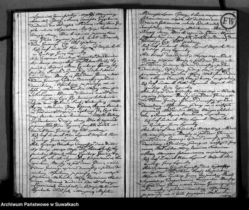 Obraz 6 z jednostki "Księga Aktów Cywilnych Stanu Małżeńskiego Gminy Leypuńskiej od 1 Stycznia 1813 Roku"