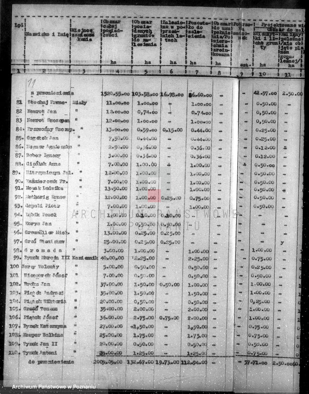 Obraz 15 z jednostki "Zalesienie nieużytków /wykaz/"