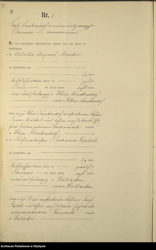 image.from.unit.number "Heiraths-Haupt-Register Nr 1 - 8"