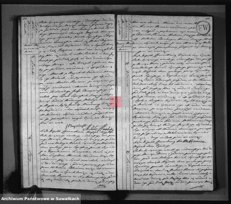 image.from.unit.number "Akta urodzonych stanu cywilnego gminy seyneńskiey od 1-go stycznia 1817 roku."