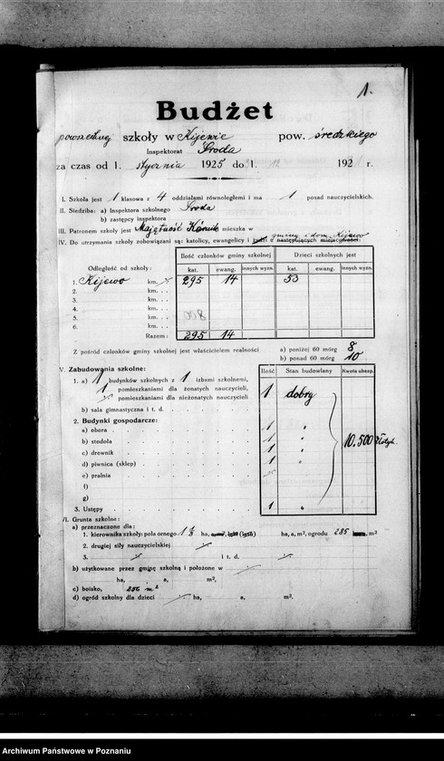 Obraz 5 z jednostki "Szkoła Powszechna Kijewo powiat Środa"