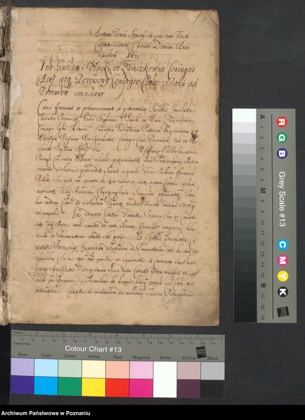 Obraz 3 z jednostki "Protocolon actorum officii consularis Posnaniensis."