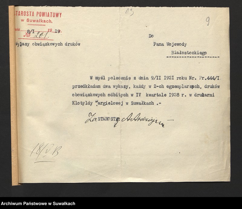 image.from.unit.number "[Korespondencja i zarządzenia dotyczące mutacji prasy lokalnej]"