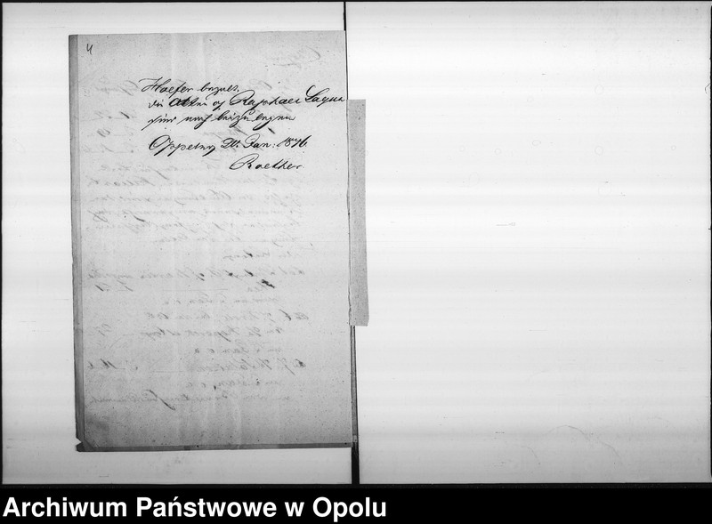 Obraz 7 z jednostki "Acta des Magistrats zu Oppeln betreffend die Prozessache contra den Kaufmann Kilian zu Ottmuth wegen 28 rtl. [Reichsthaler] 4 sgr. [Silbergroschen] 6 pf. [Pfenige] De anno 1846"