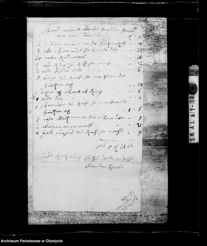 image.from.unit.number "/Schmiede-, Schlosser- u. a. Rechnungen für die Witwe Louisa Maria Gfin Lehndorff geb. v. Wallenrodt/"