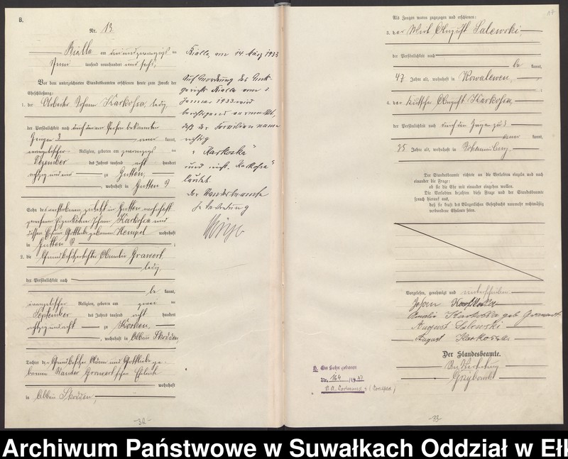 image.from.unit.number "Heirats-Haupt-Register des Königlichen Preussischen Standes-Amtes Bialla Kreis Johannisburg"