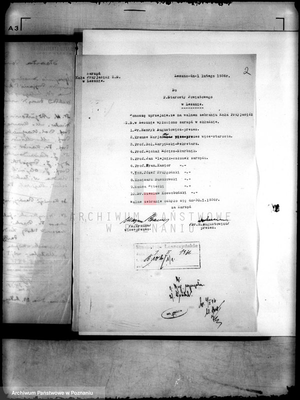 Obraz 6 z jednostki "/Towarzystwo Przyjaciół Związku Strzeleckiego w Lesznie/"