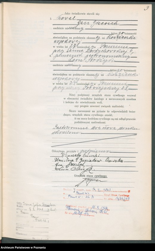 Obraz 5 z jednostki "Księga miejscowa małżeństw tom III [Rejestr główny małżeństw]"