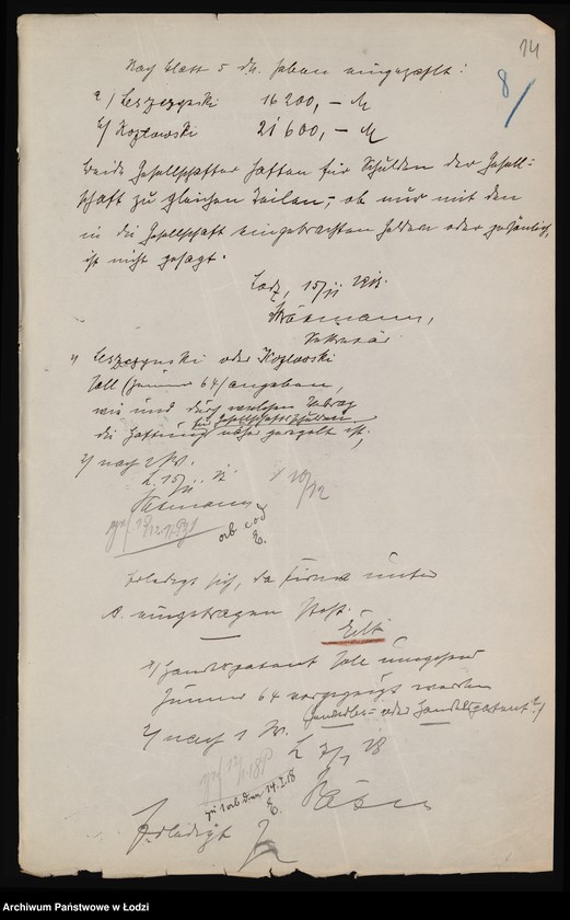 Obraz 16 z jednostki "Leszczyński i Kozłowski - skład towarów żelaznych i naczyń kuchennych"