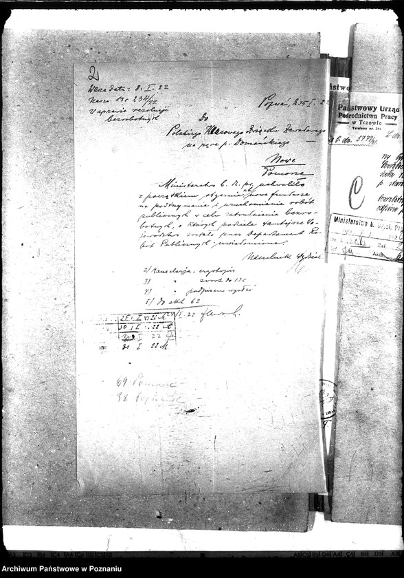 Obraz 6 z jednostki "[Wnioski i korespondencja w sprawie zatrudnienia bezrobotnych]"