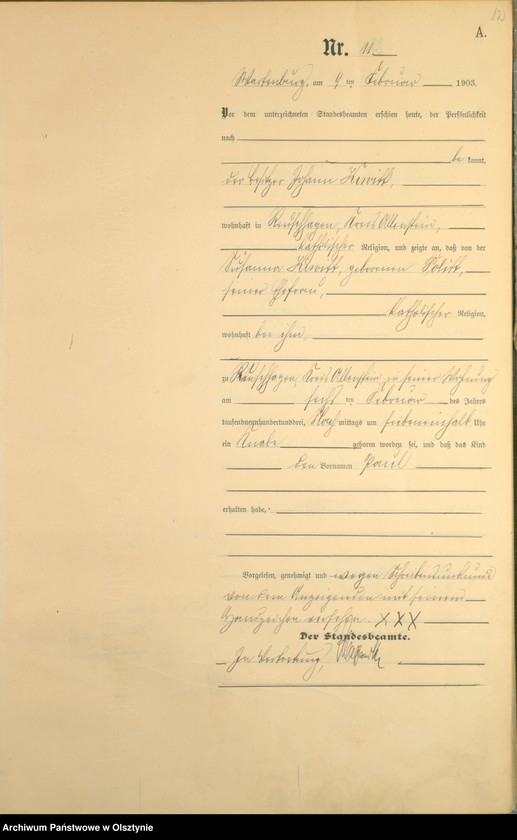 image.from.unit.number "Geburts-Haupt-Register Nr 1 - 161"